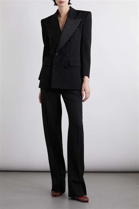 saint laurent double breasted suit.